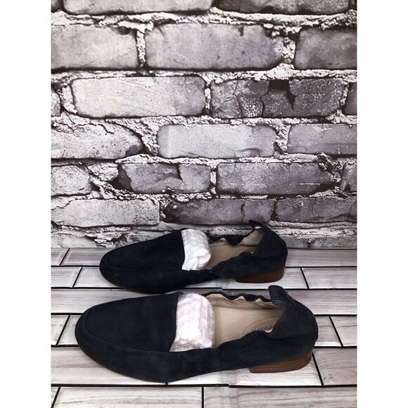 Abeo Bio System Jean Navy Blue Suede Leather Flats Shoes Women’s Sz 6N US/36.5EU - Picture 11 of 16